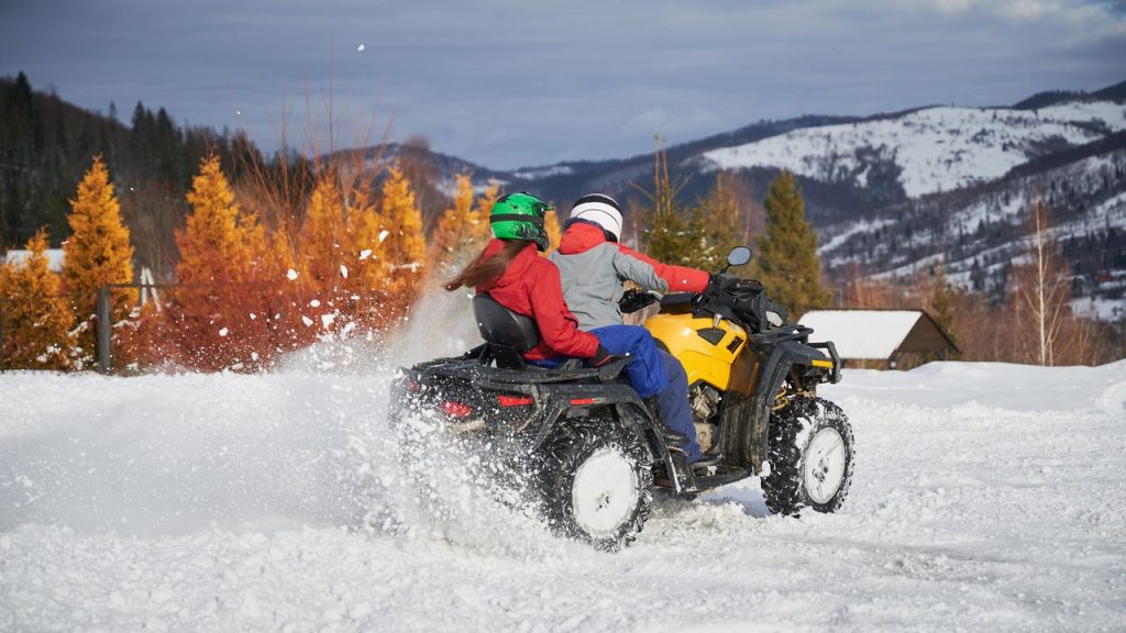 ctyrkolka v zasnezene prirode