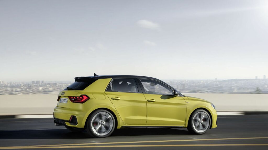 bocni pohled Audi A1 sportback bocni pohled Audi A1 sportback