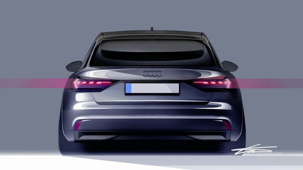 zadni cast vozu Audi A1 sportback zadni cast vozu Audi A1 sportback